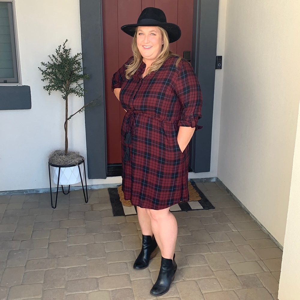 Lane Bryant Plaid Dress Size 18